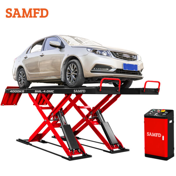 SAMFD Electric Hydraulic Super Thin Scissor Car Lift - Image 4