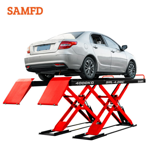 SAMFD Electric Hydraulic Super Thin Scissor Car Lift - Image 5